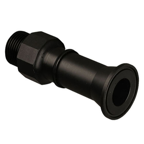 PE-el Gewindenippel mit TRI Clampstutzen, elektrisch leitfähig, Dichtung FEP-FKM