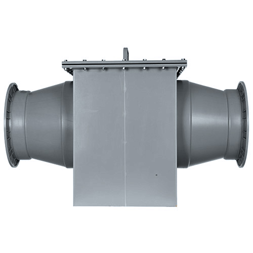 Tropfenabscheider aus PVC U - Einschub seitlich ziehbar, Baureihe TA 125-2-Z, ohne Sprüheinheit