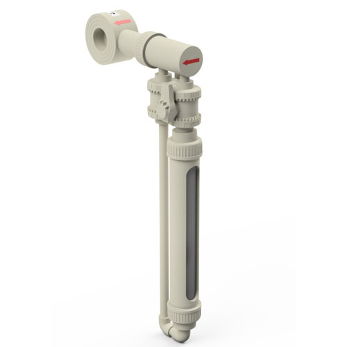 Nebenstromdurchflussmessgerät PP-H Typ DST-PP PN 10 DN 50